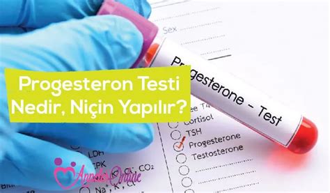 progesteron testi nasıl yapılır